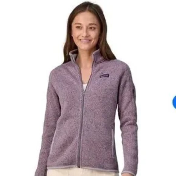Patagonia Women's Full Zip Light Purple Better Sweater Jacket Size Medium - Picture 1 of 7